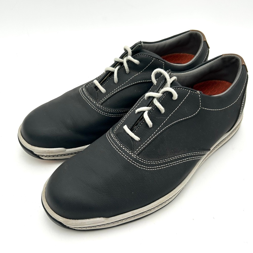 FootJoy Contour Series Men's Spikeless Golf Shoes Black White 54263 Size 9 M